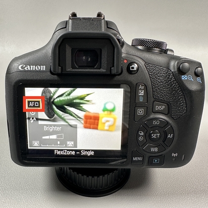 Autofokusindstillinger p&aring; Canon EOS 2000D