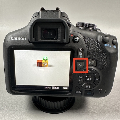Canon EOS 2000D hurtig kontrolknap