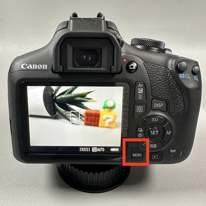 Men&uuml;taste der Canon EOS 2000D