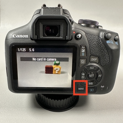 Confirmation des r&eacute;glages de l'obturateur