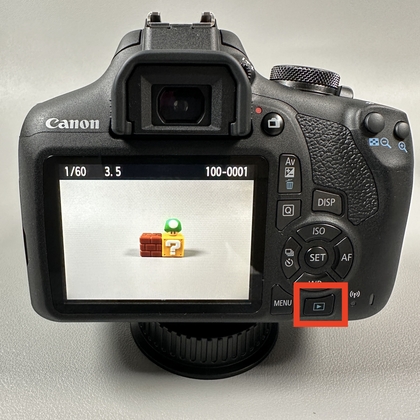 Gennemgang af billeder p&aring; Canon EOS 2000D