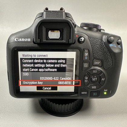 Smartphone WiFi settings screen