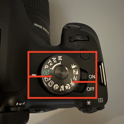 Canon Kamera im Automatikmodus