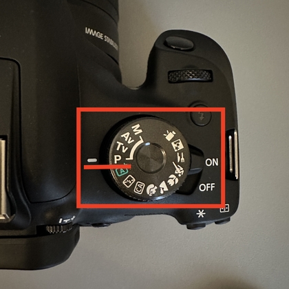 Canon Kamera in den Programm-Modus wechseln