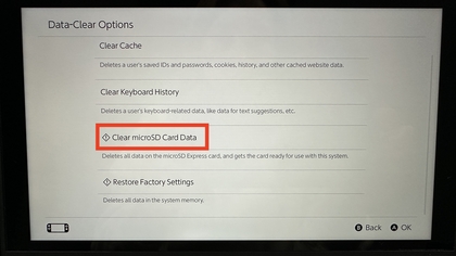 Waarschuwingsbericht voor het wissen van SD-kaartgegevens