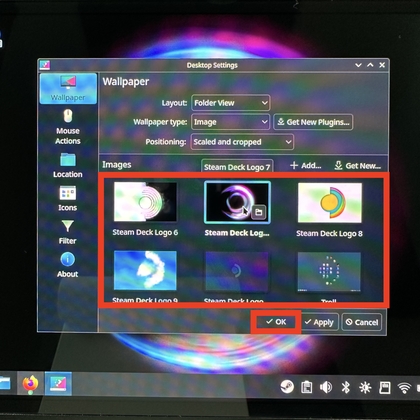 How to Change Wallpaper in Desktop Mode on Valve Steam Deck OLED ...