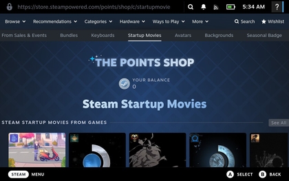 Start-Effekte im Steam-Punkteshop kaufen