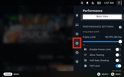 Akku-Einstellungen auf dem Steam Deck OLED