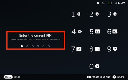 Sperrbildschirm-PIN auf Steam Deck OLED deaktivieren