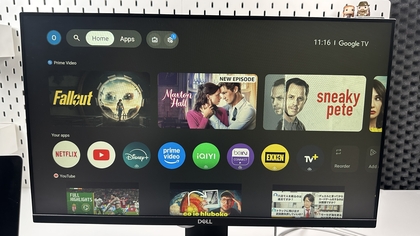 Abgeschlossener Google TV Einrichtungsbildschirm