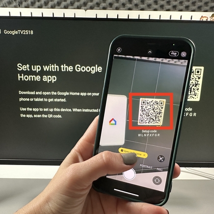 Google Home App richtet das Ger&auml;t ein