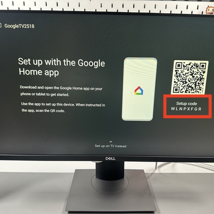 Google Home App richtet das Ger&auml;t ein