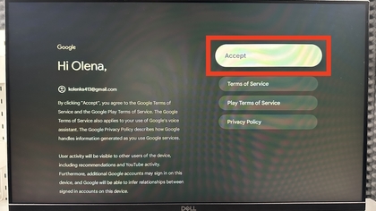 Google-Nutzungsbedingungen und -Richtlinien akzeptieren