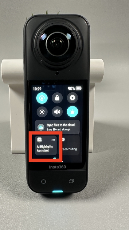 Schalter f&uuml;r KI-Glanzlicht-Assistenz in den Einstellungen