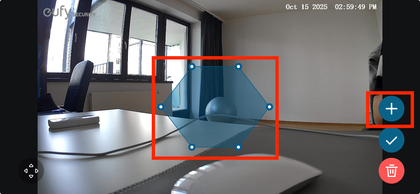 Adjusting activity zone boundaries on the screen
