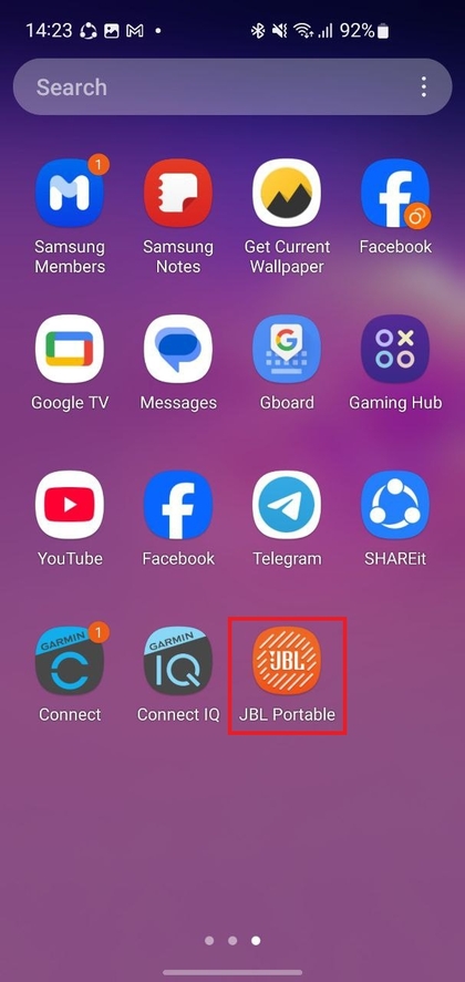 Aplicația JBL Portable