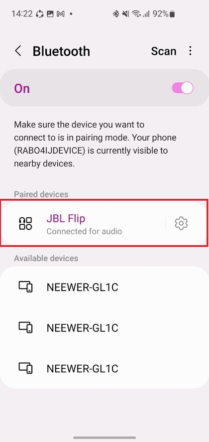 Asocierea JBL Flip 7
