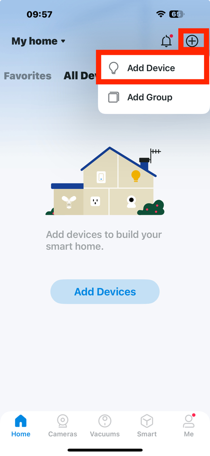 Tilf&oslash;j nyt kamera i Tapo-appen