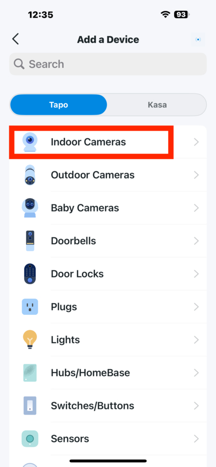 Tilf&oslash;j Tapo C200 i Tapo-appen