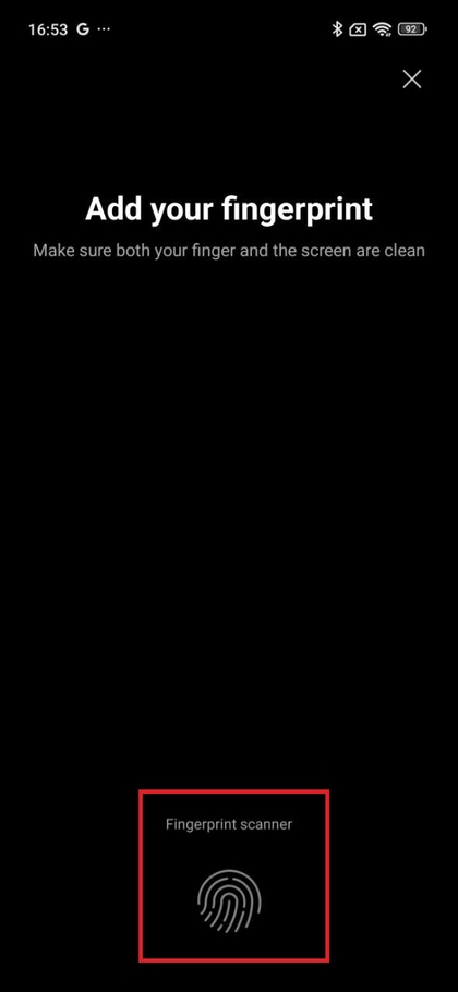 Dodavanje otiska prsta na Xiaomi 15T korak 1