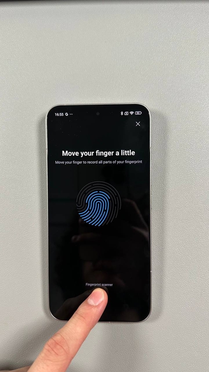 Dodavanje otiska prsta na Xiaomi 15T korak 2