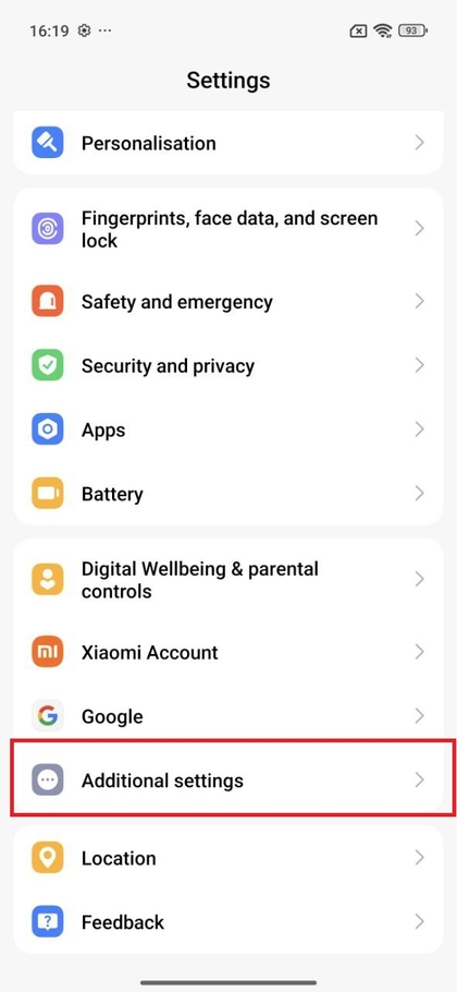 Prieiga prie papildomų nustatymų Xiaomi 15T Pro telefone
