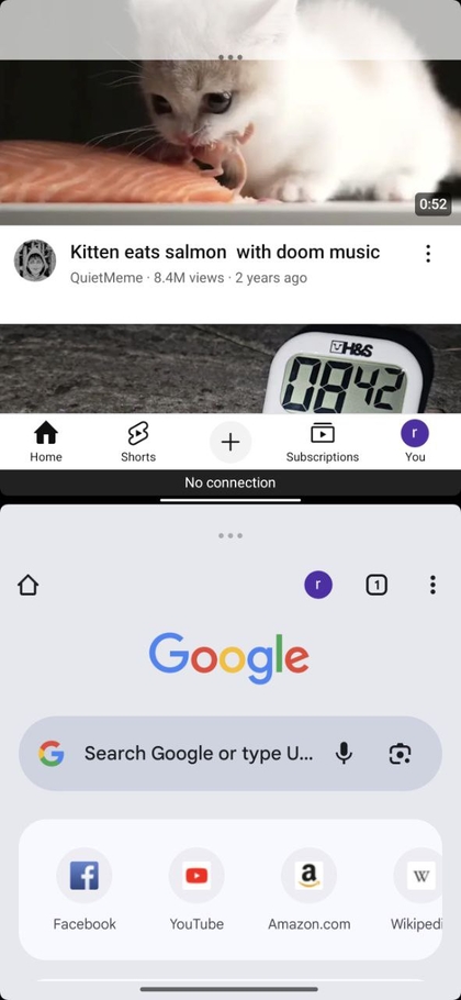 Seleziona la seconda applicazione dalle App Recenti su Xiaomi 15T Pro