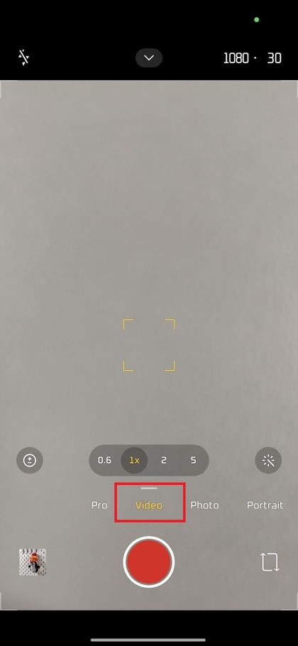 Xiaomi kamera uygulamasında Video moduna ge&ccedil;me