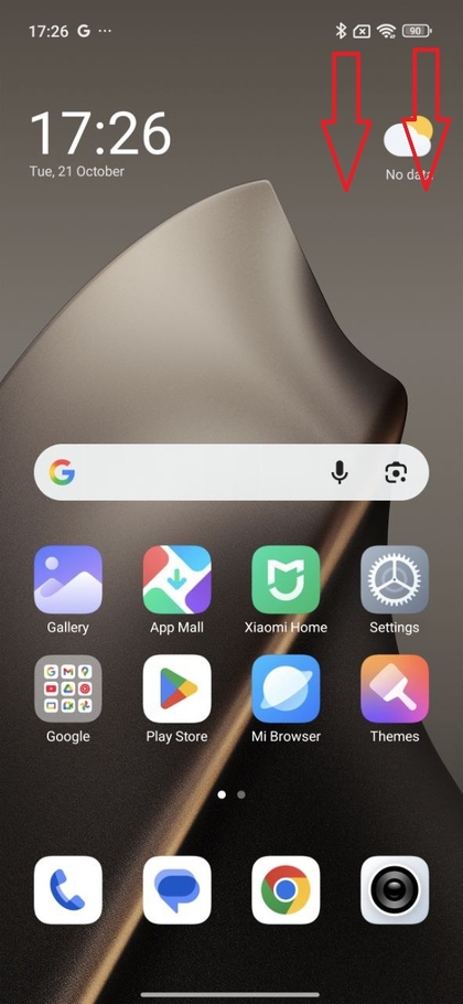 Menu Impostazioni rapide di Xiaomi 15T