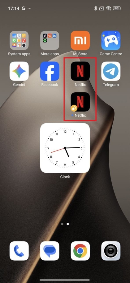 Prvi primerek aplikacije Netflix