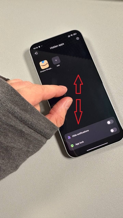 Dostop do skritih aplikacij z gesto &scaron;čipanja