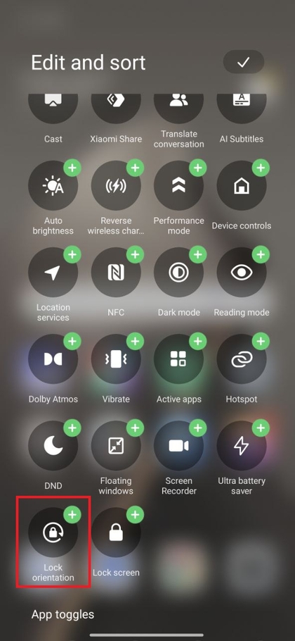 Adding screen orientation toggle within Quick Settings