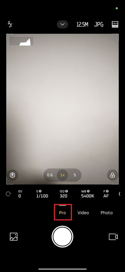 Odabir Pro načina rada na kameri Xiaomi 15T