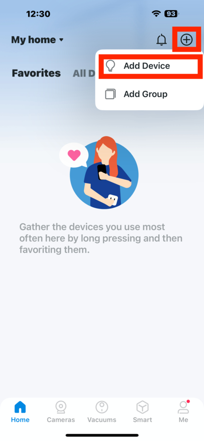 Tilf&oslash;jer kameraet tilbage til Tapo-appen