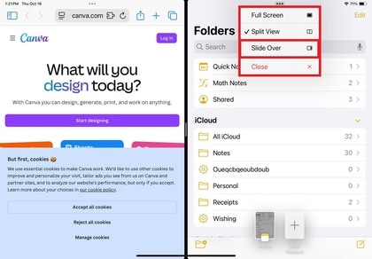 Menyesuaikan aplikasi pada tampilan terpisah