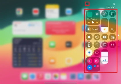 Menambahkan opsi ke Pusat Kontrol