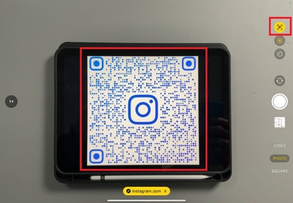 Сканиране на QR код с камерата на iPad