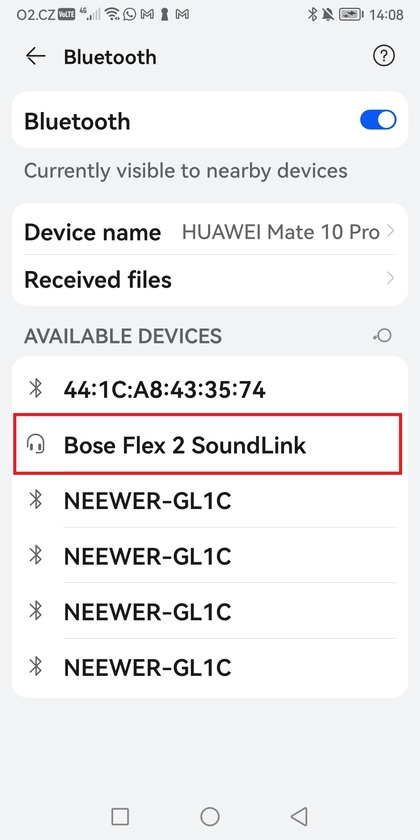 Možnost sp&aacute;rov&aacute;n&iacute; nov&eacute;ho zař&iacute;zen&iacute; v syst&eacute;mu Android