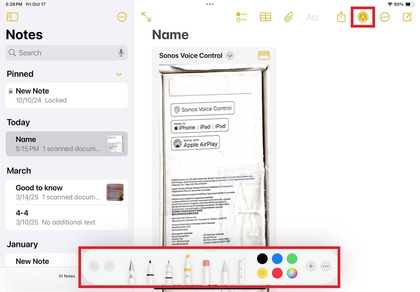 Alat Markup na iPadu