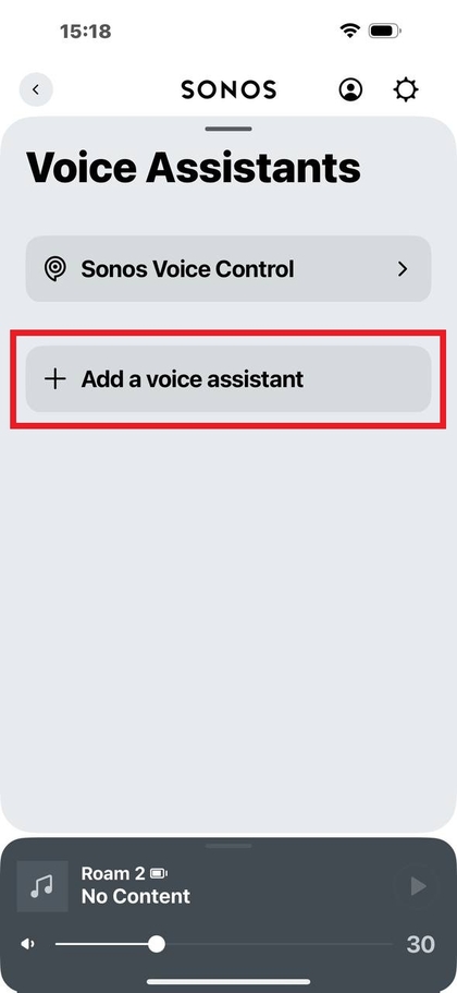 Mipangilio ya amri ya sauti