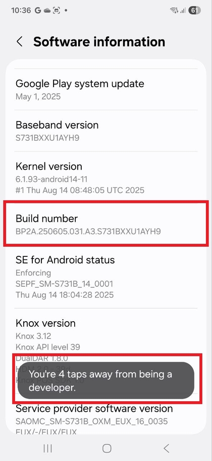 Trokitja e Numrit t&euml; Nd&euml;rtimit p&euml;r t&euml; Aktivizuar Modalitetin e Zhvilluesit