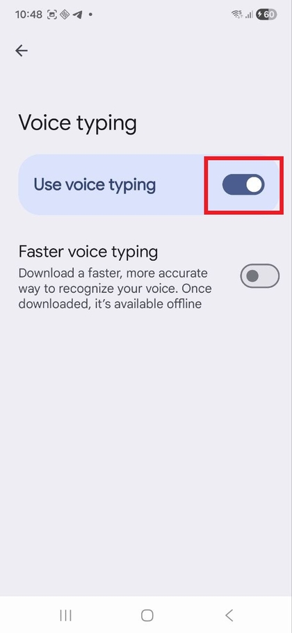 Op&ccedil;&atilde;o de digita&ccedil;&atilde;o por voz ativada no Gboard