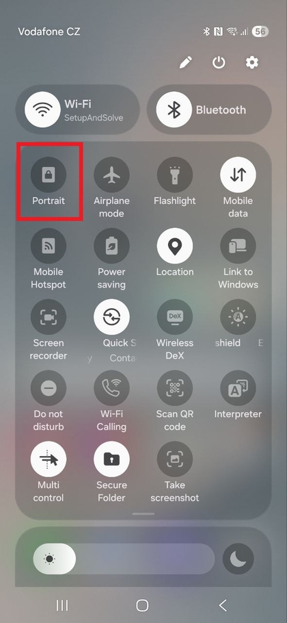 Chaguo la Lemaza Zungusha Kiotomatiki katika Mipangilio ya Haraka