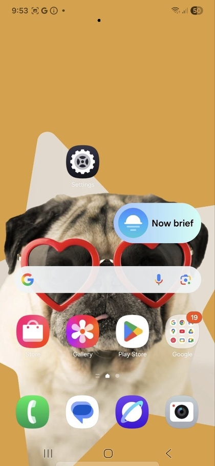 Kembali ke layar utama di Samsung Galaxy S25 FE