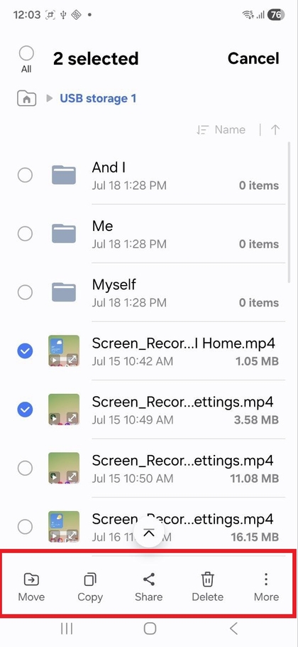 Editarea fișierelor de pe cardul SD pe Samsung Galaxy S25 FE