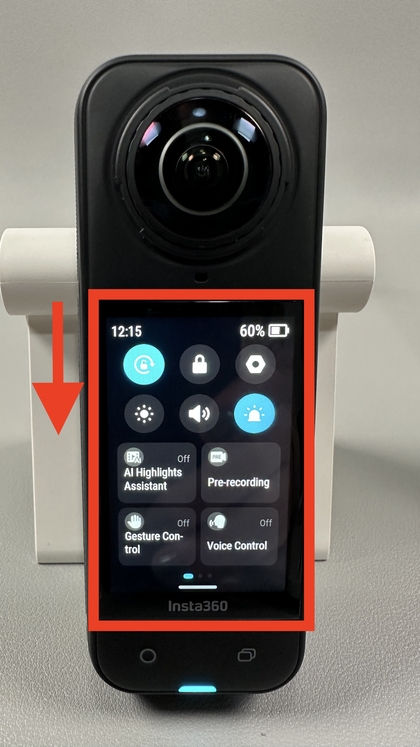 INSTA360 X5'te Hızlı Ayarlara Erişin