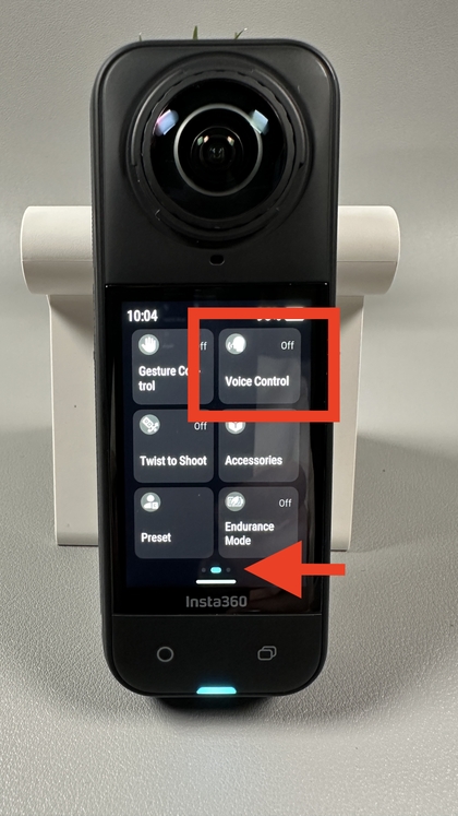 Opzione di controllo vocale nel menu a tendina