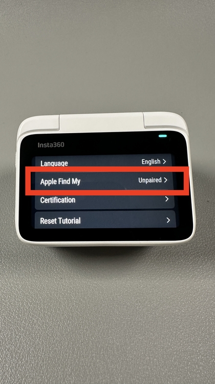 &Icirc;nceperea procesului de asociere pe Insta360 GO 3S