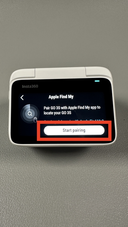 &Icirc;nceperea procesului pe Insta360 GO 3S