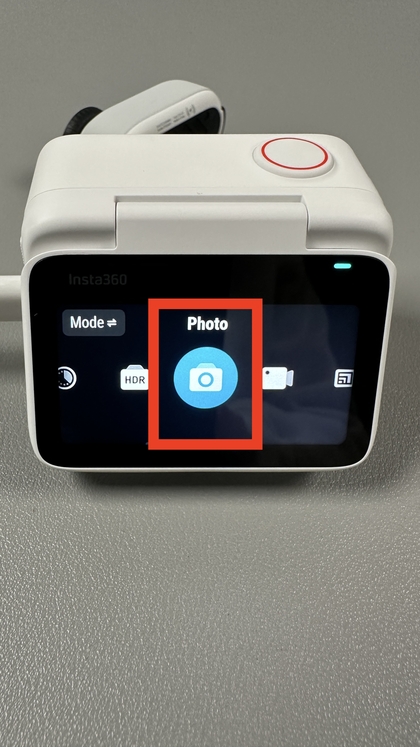 Mode Photo s&eacute;lectionn&eacute; sur Insta360 GO 3S